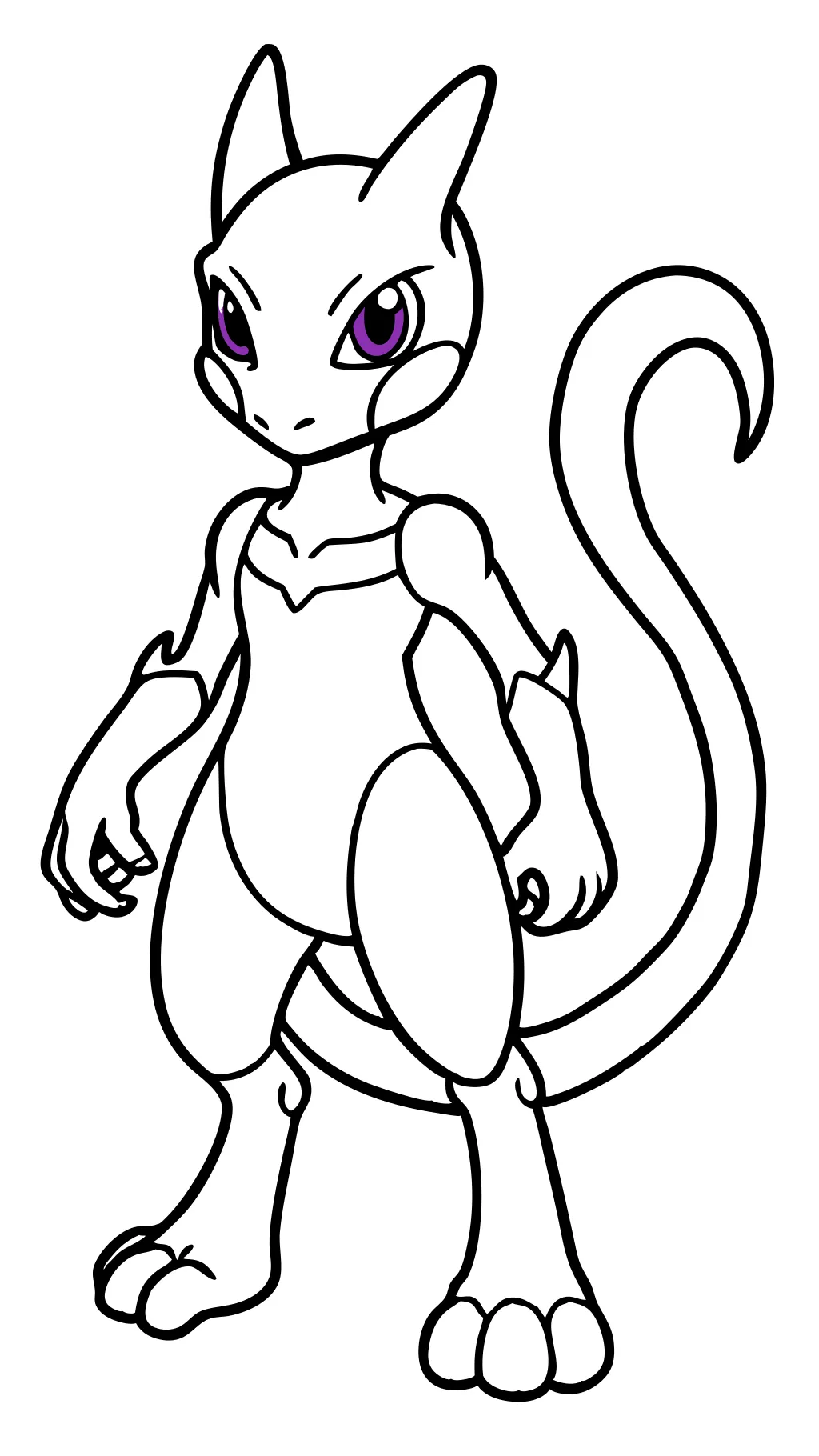 pokemon mewtwo coloring pages